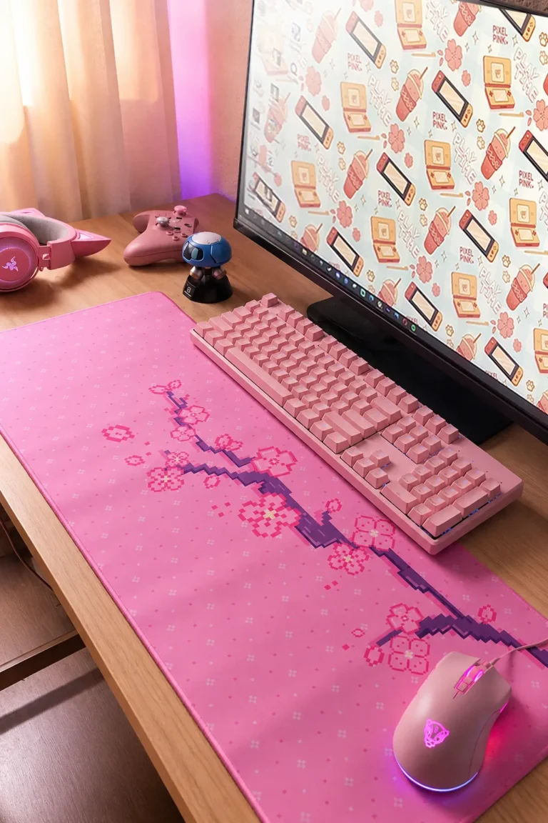 alfombrilla-sakura-rosa-setup-gamer-cozy-pixelpink